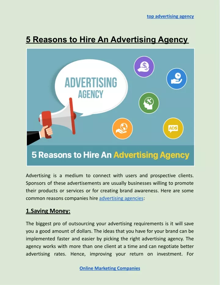 top advertising agency