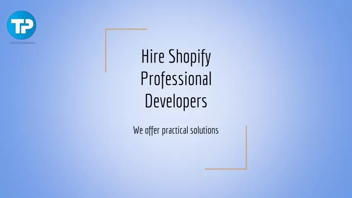 hire shopify professional developers