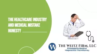 The Healthcare Industry And Medical Mistake Honesty