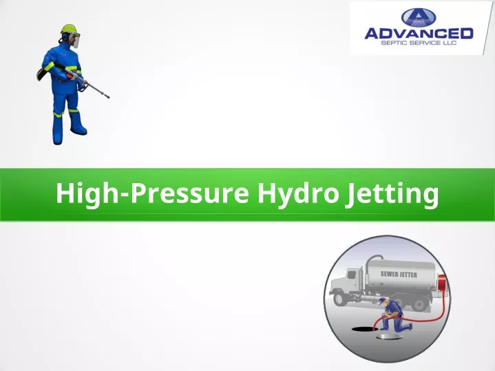 high pressure hydro jetting