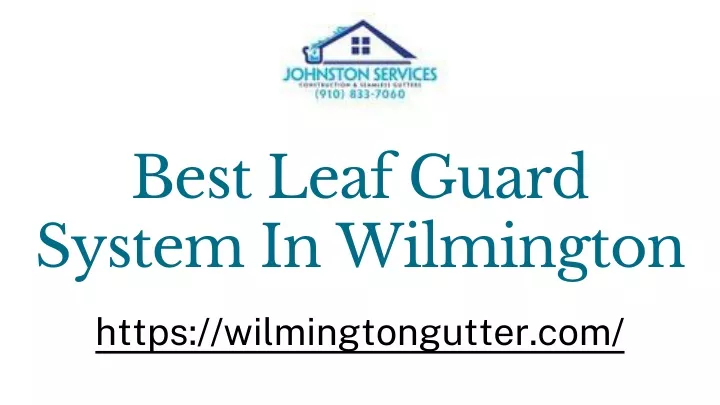 best leaf guard system in wilmington