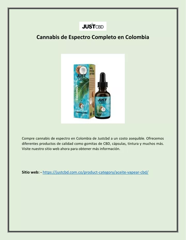 cannabis de espectro completo en colombia