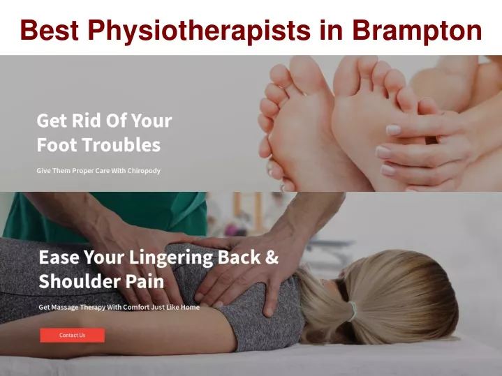 best physiotherapists in brampton