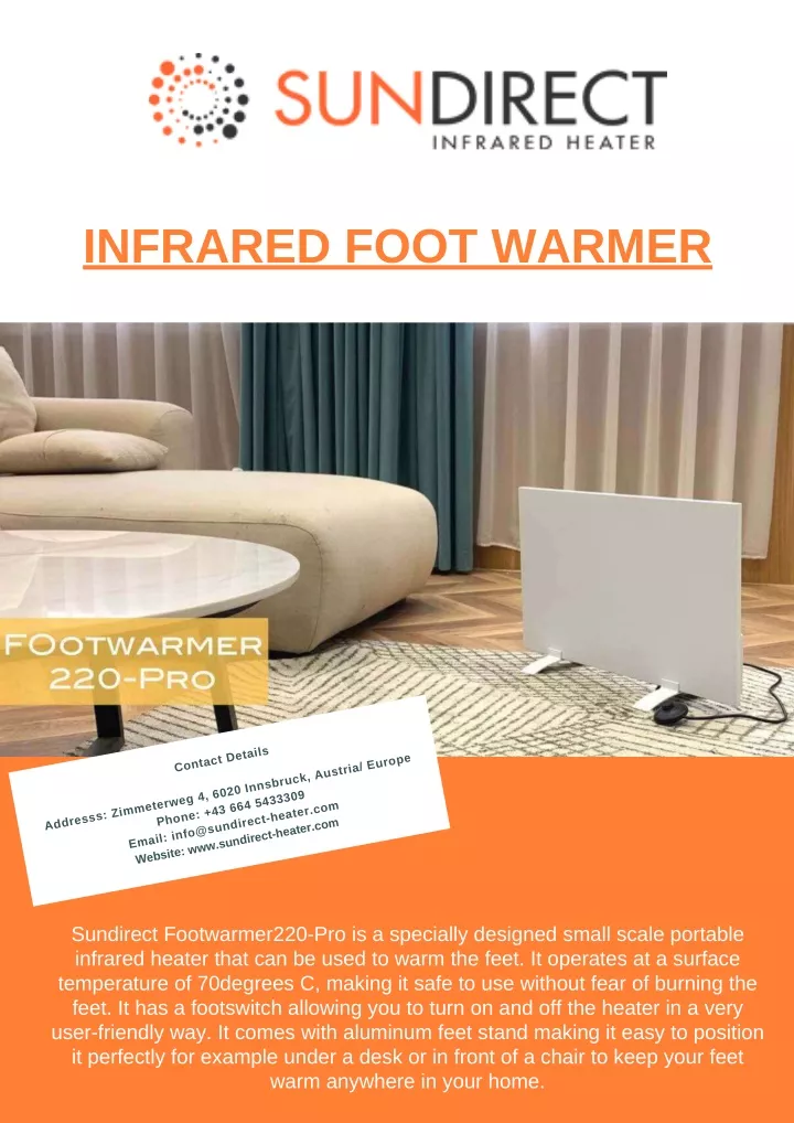 infrared foot warmer