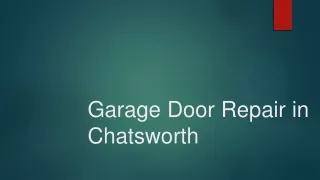 Garage Door Repair in Chatsworth