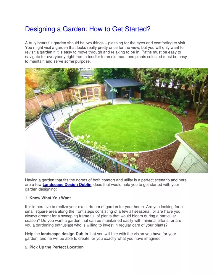 designing a garden how to get started a truly
