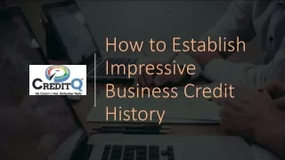 how to establish impressive business credit history
