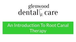 An Introduction To Root Canal Therapy