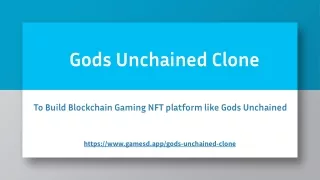 Gods Unchained Clone - Build Blockchain Gaming NFT platform like Gods Unchained