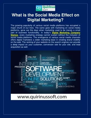 what is the social media effect on digital