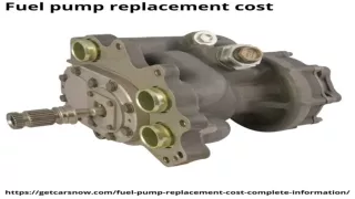 Fuel pump replacement cost||USA||Nevada||