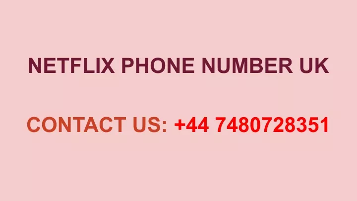 netflix phone number uk