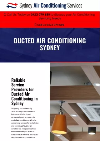 Ducted Air Conditioning Sydney