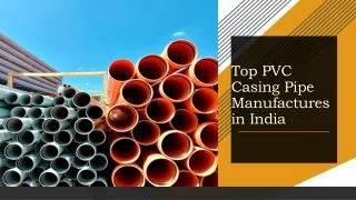 Top PVC Casing Manufacturers in India