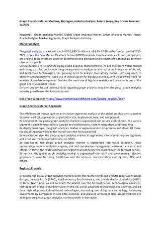 graph analytics market outlook strategies