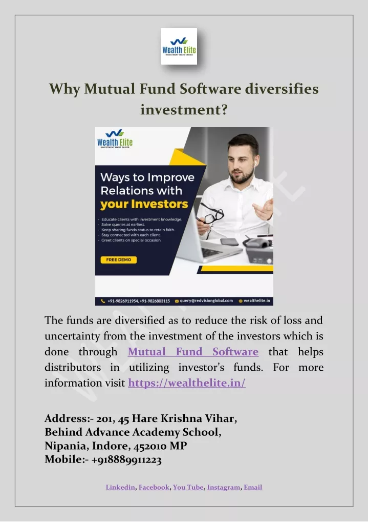 why mutual fund software diversifies investment