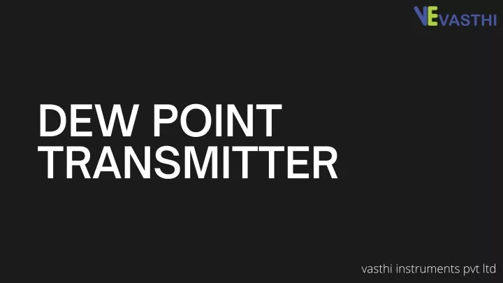 dew point transmitter