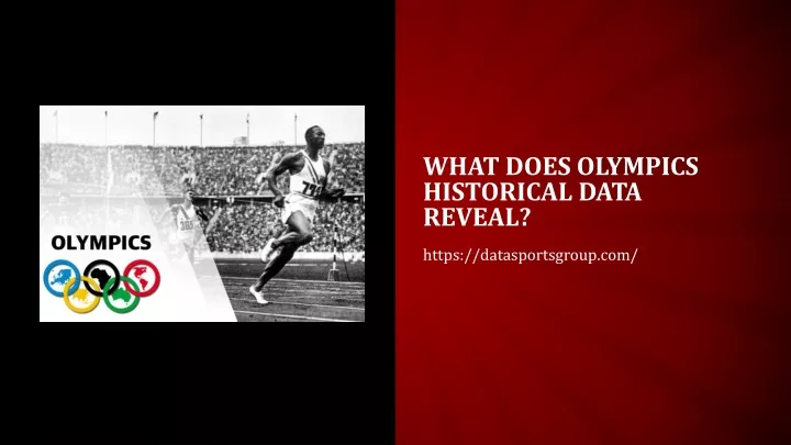 what does olympics historical data reveal