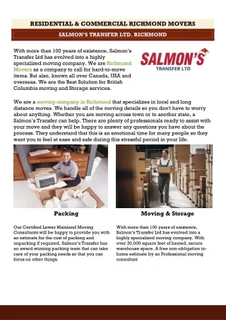 Richmond Movers_salmonstransfer.com