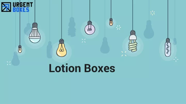 lotion boxes