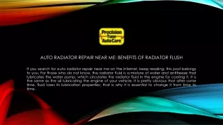 Seeking For The Best Auto Radiator Repair Near Me | Precision Tune Auto Care