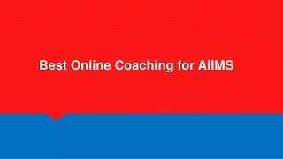 best online coaching for aiims