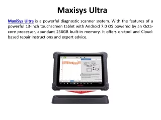 maxisys ultra