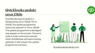quickbooks update error 15106