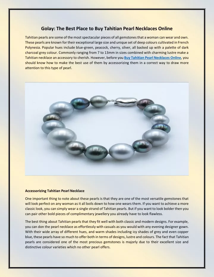 golay the best place to buy tahitian pearl