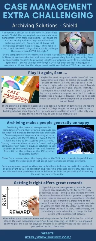 case management extra challenging archiving