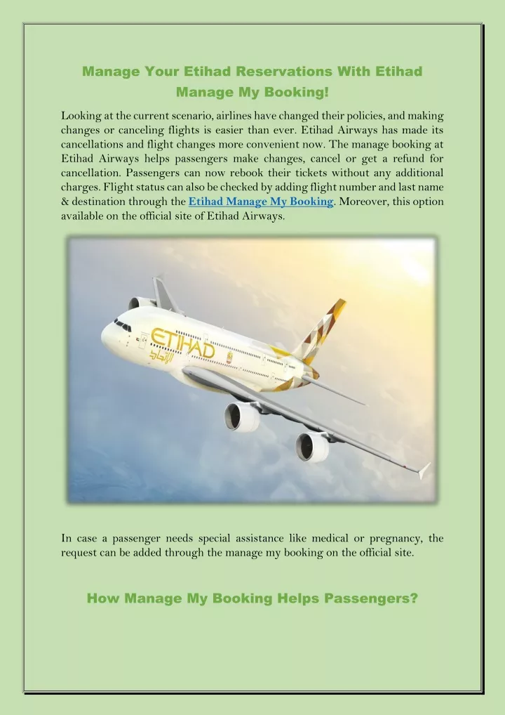 manage your etihad reservations with etihad