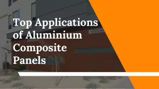 Top Applications of Aluminium Composite Panels