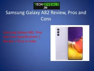 Samsung Galaxy A82 Review, Pros and Cons