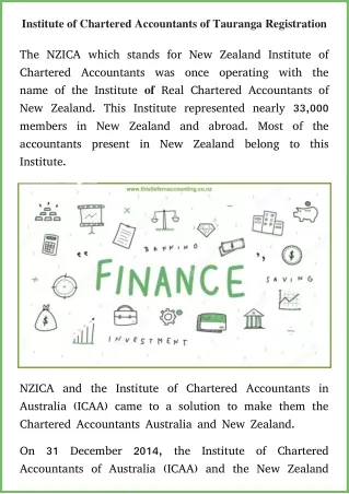Institute of chartered accountants of tauranga