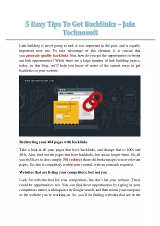 link building is never going
