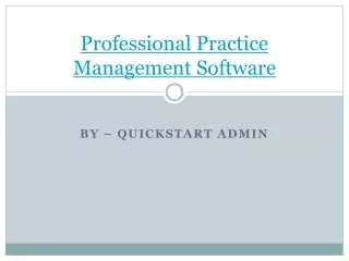 professional practice management software
