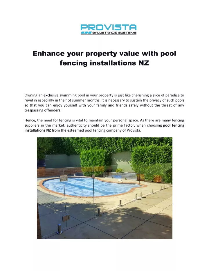 enhance your property value with pool fencing