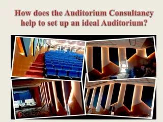 How does the Auditorium Consultancy help to set up an ideal Auditorium