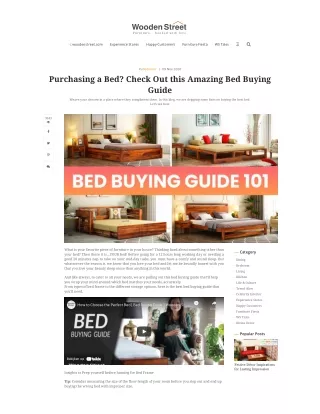 Purchasing a Bed? Check Out this Amazing Bblog-woodenstreet-com-bed-buying-guide