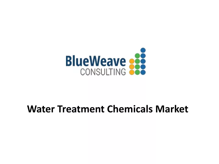 water treatment chemicals market