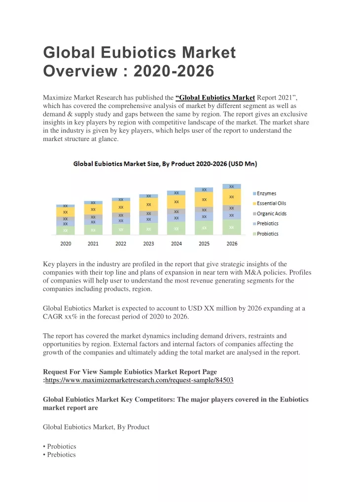 global eubiotics market overview 2020 2026