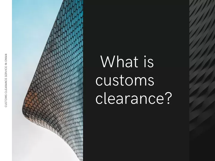 customs clearance service in oman