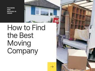 How to Find the Best Moving Company?