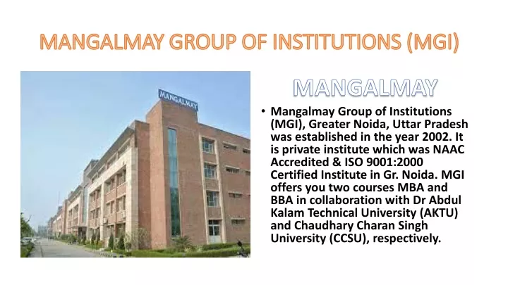 mangalmay group of institutions mgi
