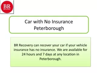 car with no insurance peterborough