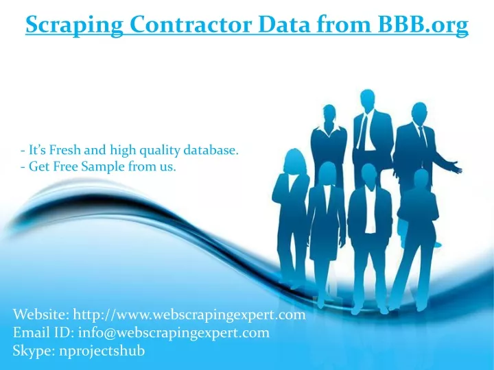 scraping contractor data from bbb org