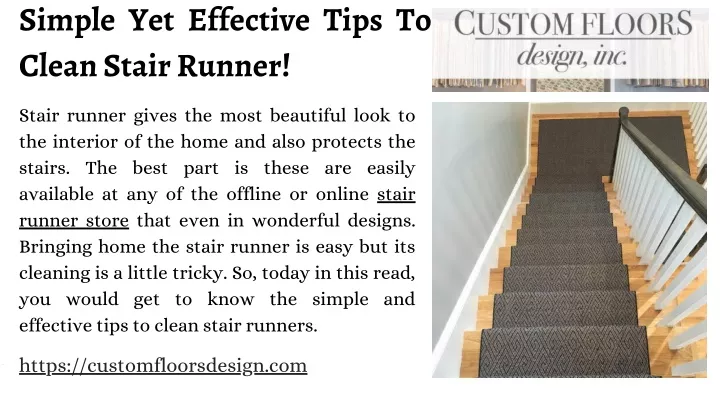 simple yet effective tips to clean stair runner