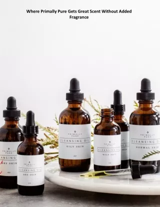 where primally pure gets great scent without