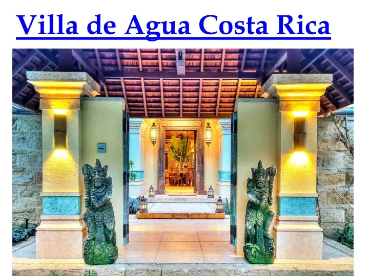 villa de agua costa rica