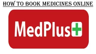 How to book medicines online
